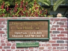 PICTURES/Tourist Sites in Florida Keys/t_Hemingway House - Sign .JPG